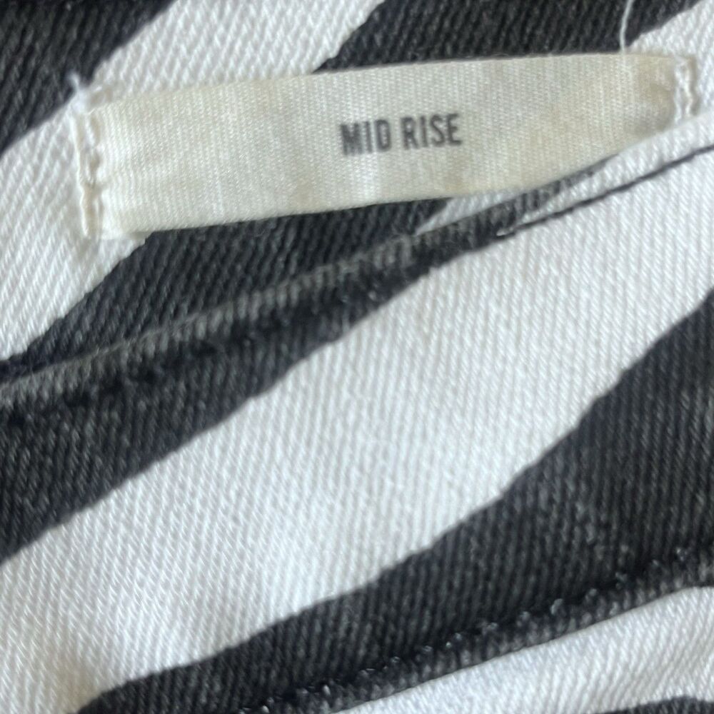 Nili Lotan Pants Womens 26 Black Ivory Zebra Animal Print Made in USA - Picture 6 of 11